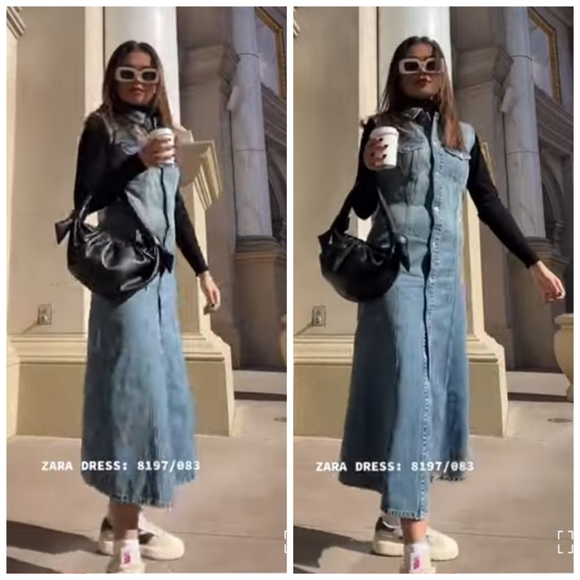 Zara Trf denim dress - Picture 9 of 10